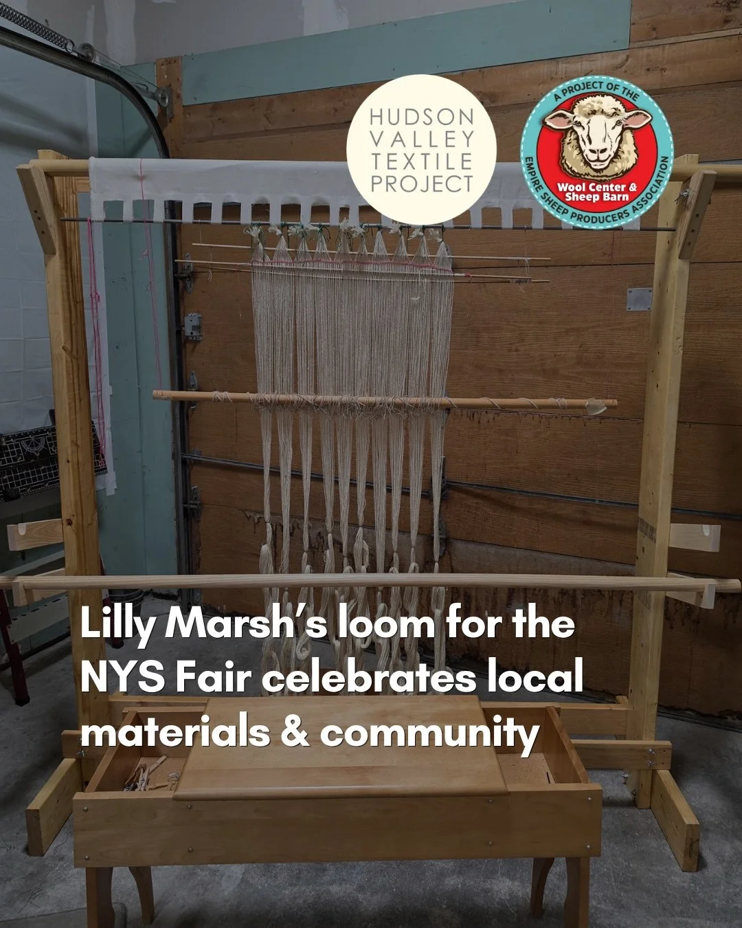 ✨Lilly Marsh dove deep into the history of weaving to create a very special loom for the NYS Fair. ✨

HVTP member and weaver @lillymarsh Marsh was asked to design a loom for the @nysfair to encourage community participation. This event will take plac