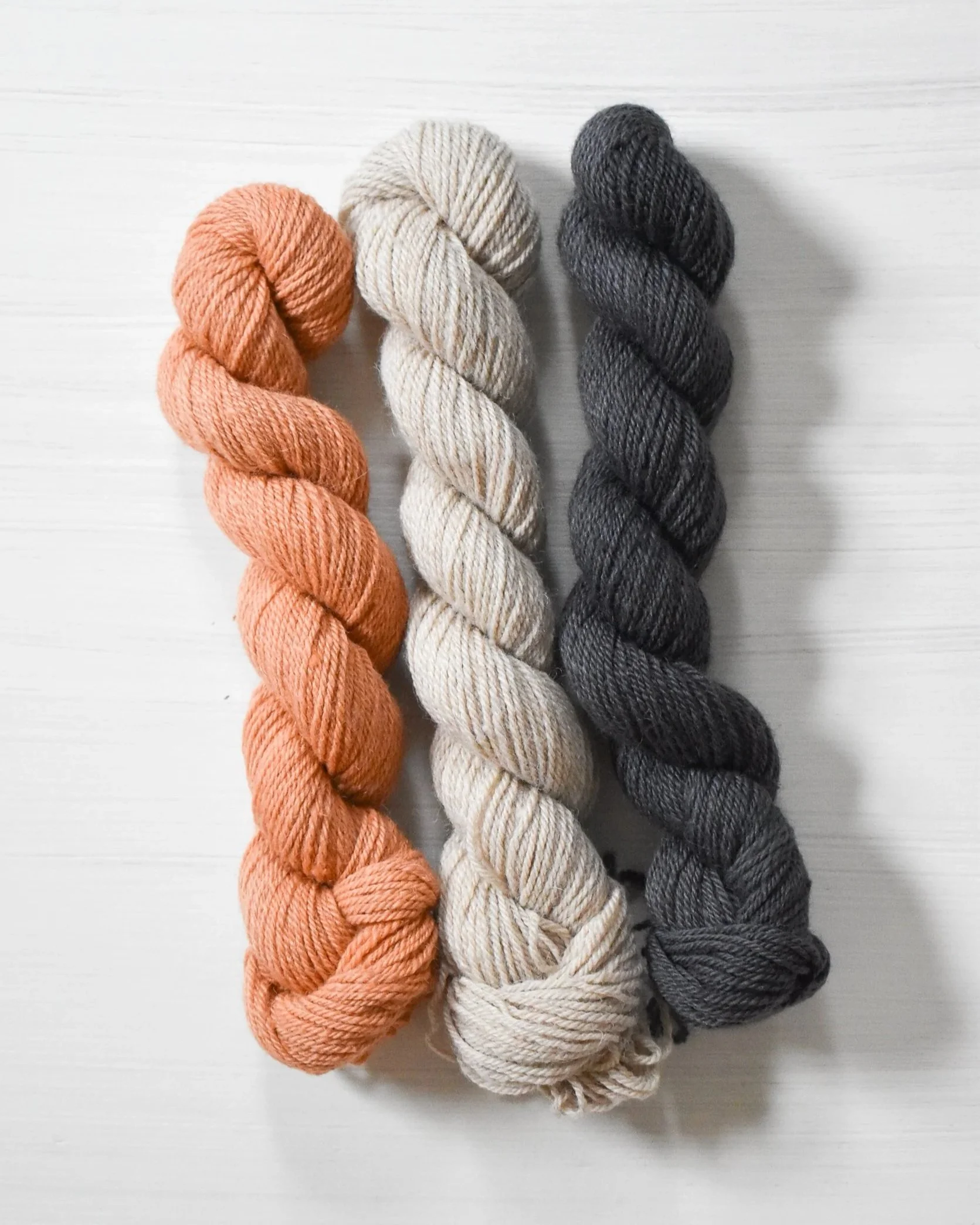 Baby alpaca and wool yarn by Nest Creative Works.