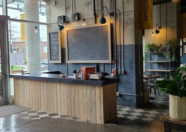 Custom woodworking for Bar at Liberty Kitchen in Vancouver
