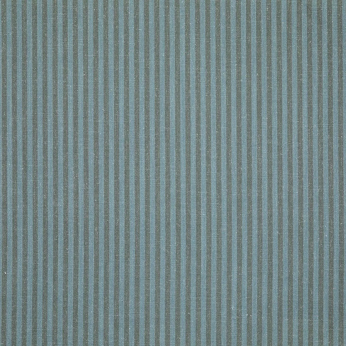 Textured fabric with vertical blue and gray stripes