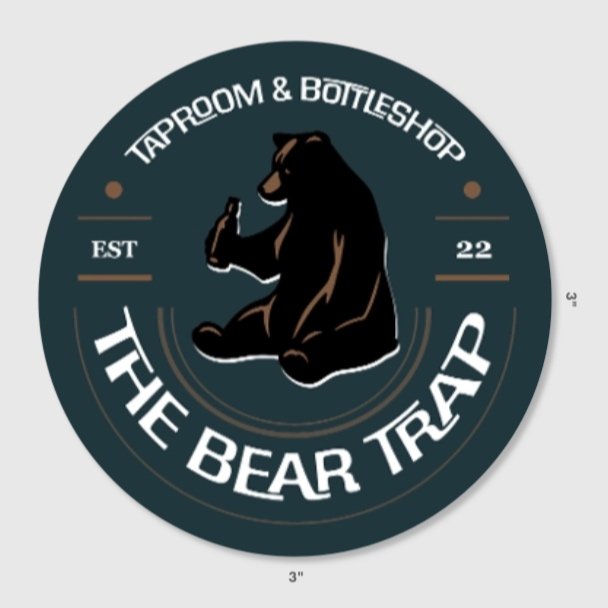 The Bear Trap Logo Sticker