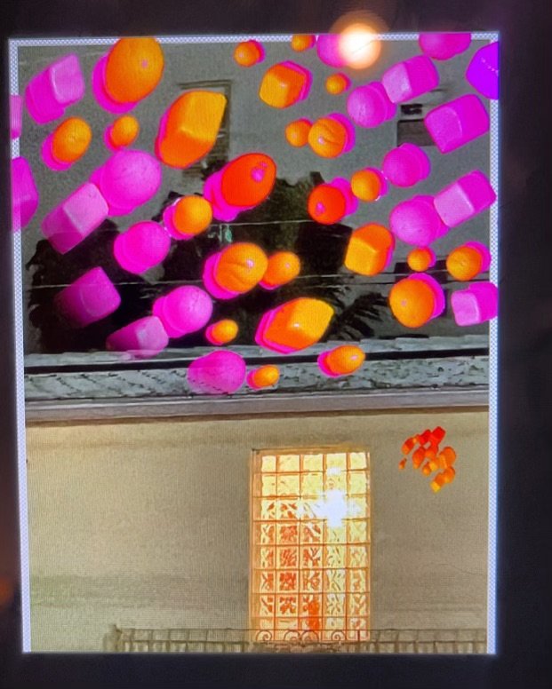  CUBED CITRUS IN MIAMI 
2023
Photograph of digital collage