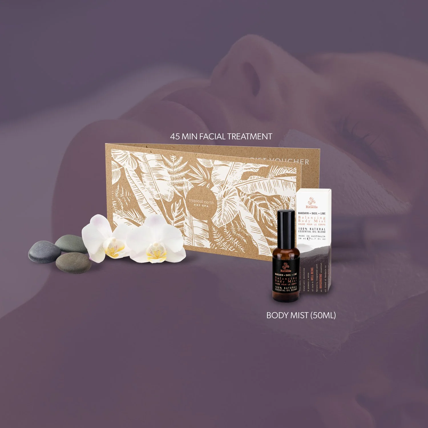 45 min Facial Treatment + Urban Rituelle Body Mist