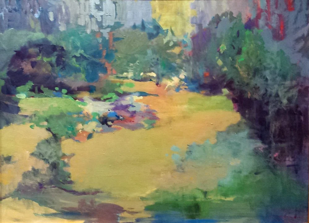 Sunny Park - 20" x 22"