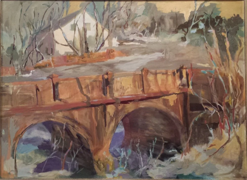 House on the Bridge - 22" x 30"
