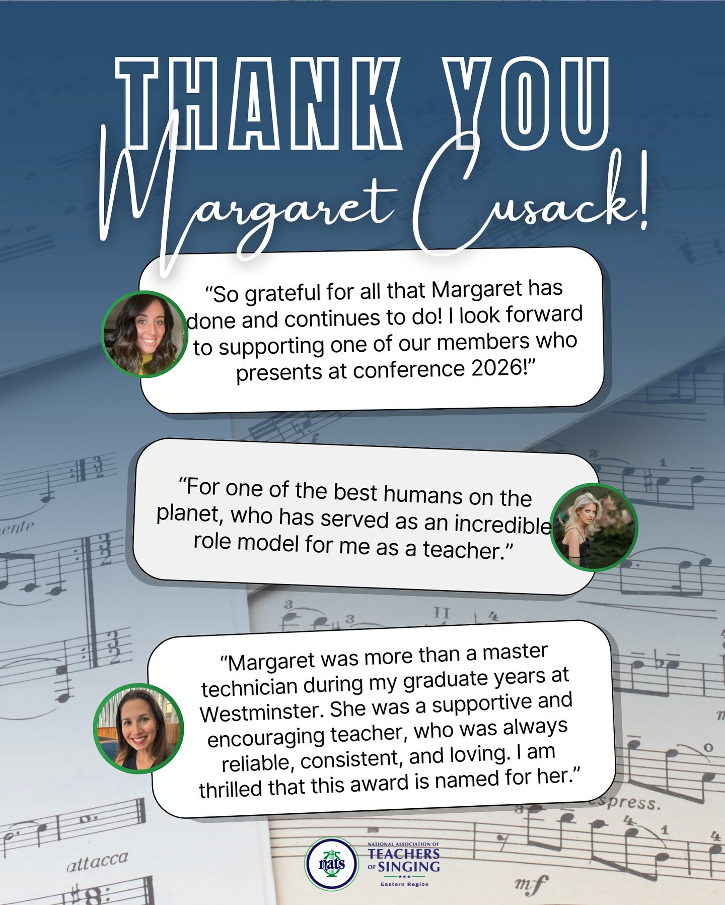 🎶 Thank you, Margaret Cusack! 🎶 
🫶🏼 We are so grateful for all the wonderful comments and support that poured in for the Margaret Cusack Professional Development Award. 

It&rsquo;s clear that Margaret has touched so many lives with her incredibl