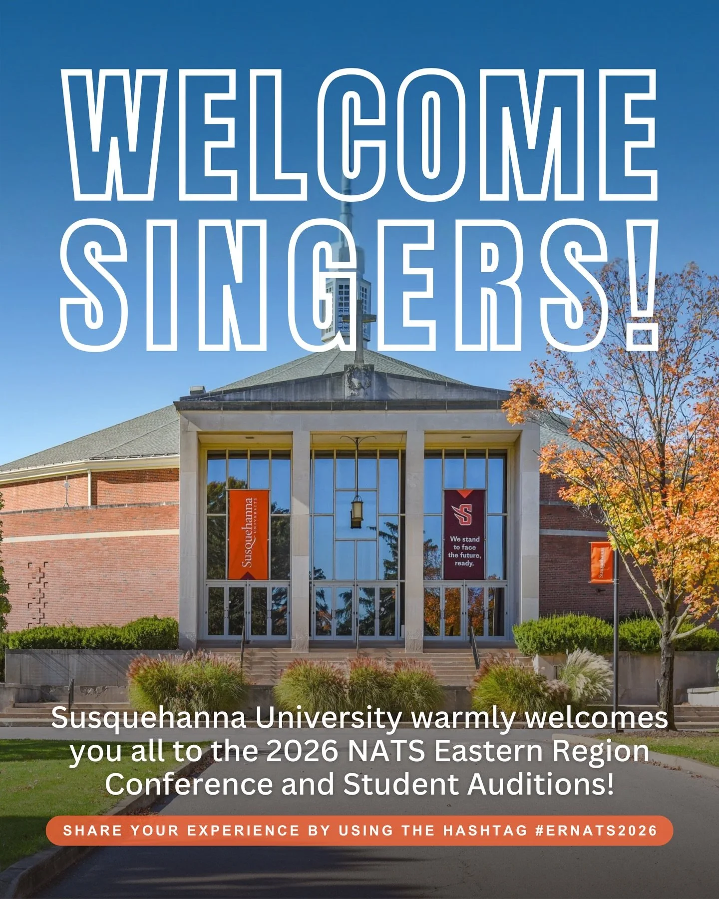 Welcome, Singers! 🎤🎉 
We&rsquo;re so excited to kick off the 2026 NATS Eastern Region Conference and welcome all of you to a weekend full of music, learning, and connection! 
🎶✨ From incredible performances to inspiring sessions with our amazing c