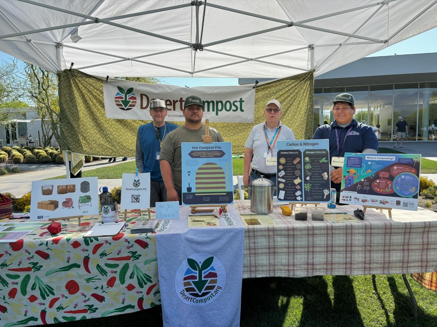 Happy Earth Day from Desert Compost &amp; partners! Come visit us at Sunnylands from 9-2 today!
#Sunnylands #MasterGardeners #UrbanConservationCorps