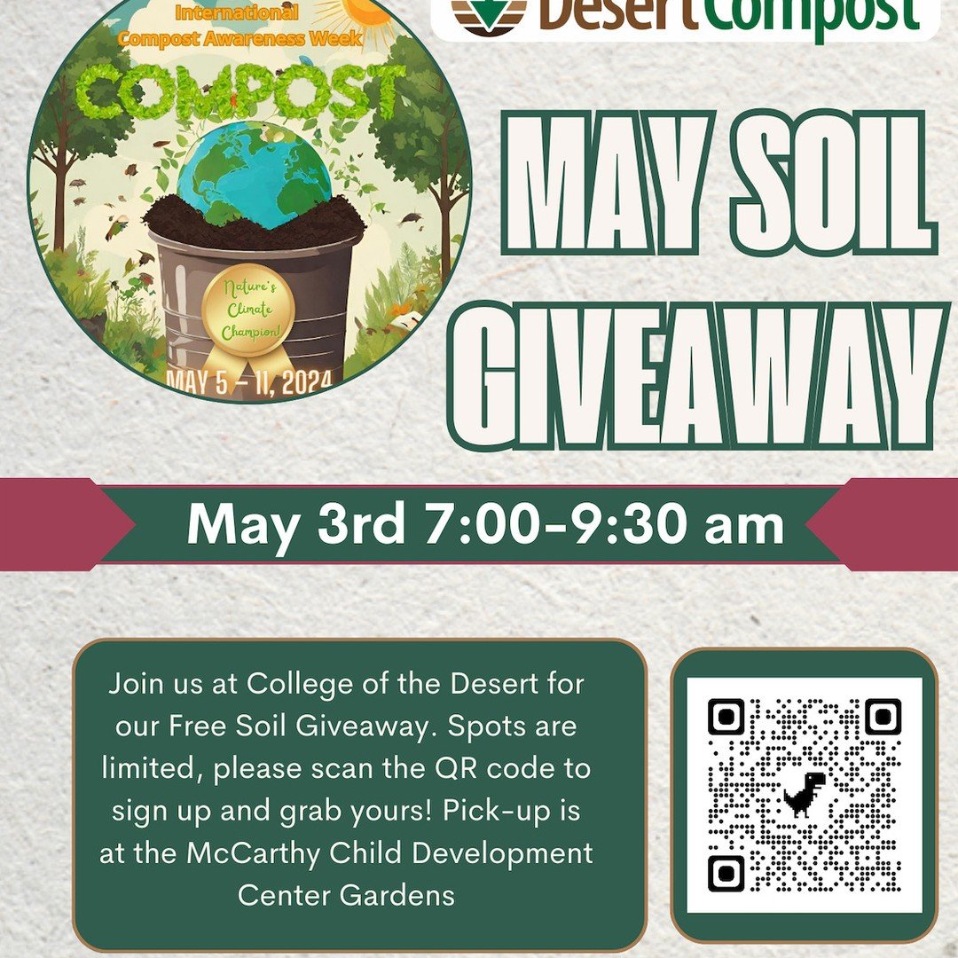 We're kicking off @InternationalCompostAwarenessWeek with a FREE Soil Giveaway! Bring a bucket or bag and consider making a donation to support our work!
