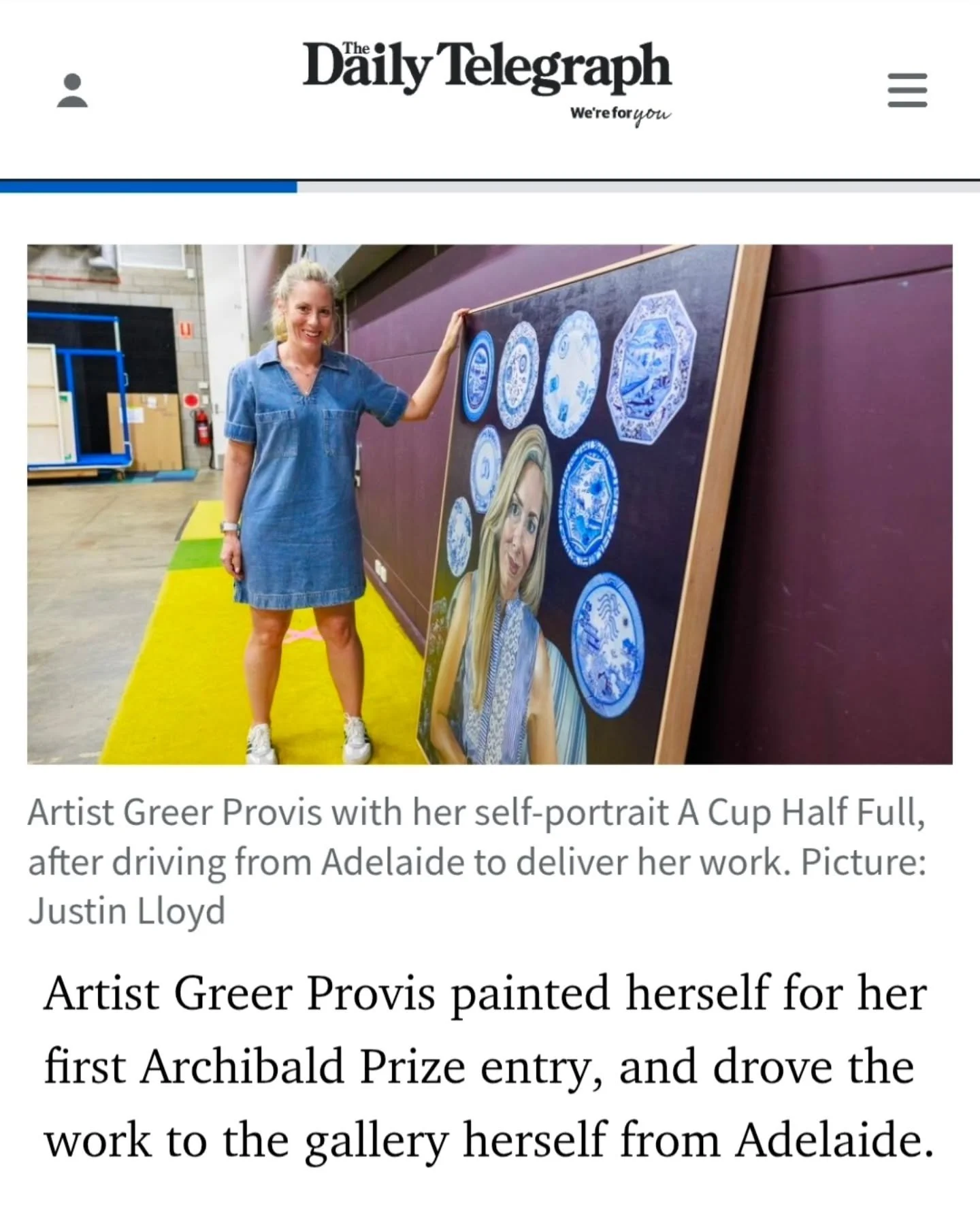 Such a surprise to be interviewed by @by_thomassarge from the @dailytelegraph yesterday and an even bigger surprise to see myself in print. #mumimfamous 😜 if only she was on socials!

Extract above visit the Daily Telegraph for full article and vide