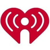 Red heart-shaped icon with a Wi-Fi symbol inside. iHeart Radio