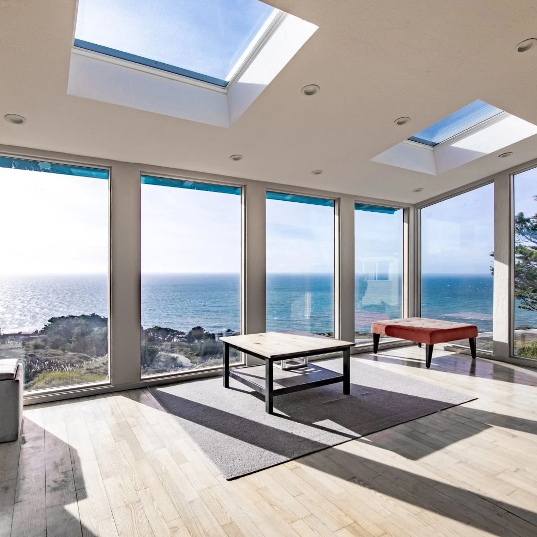 Experience the ultimate coastal retreat in our Pacifica addition, featuring big, beautiful windows and skylights that flood the room with natural light, offering scenic views and a peaceful, luxurious oasis 

We Design, Permit, and Build! Specializin