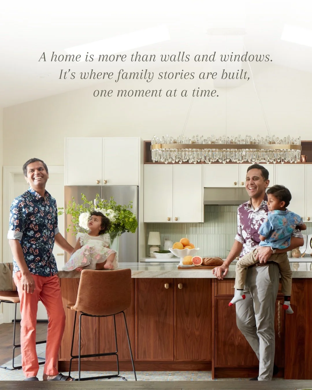 Family, food, and a space designed to bring everyone together, that&rsquo;s what a true kitchen is all about.

Here&rsquo;s our clients and their beautiful family enjoying the heart of their home, a place where stories are shared, meals are made with