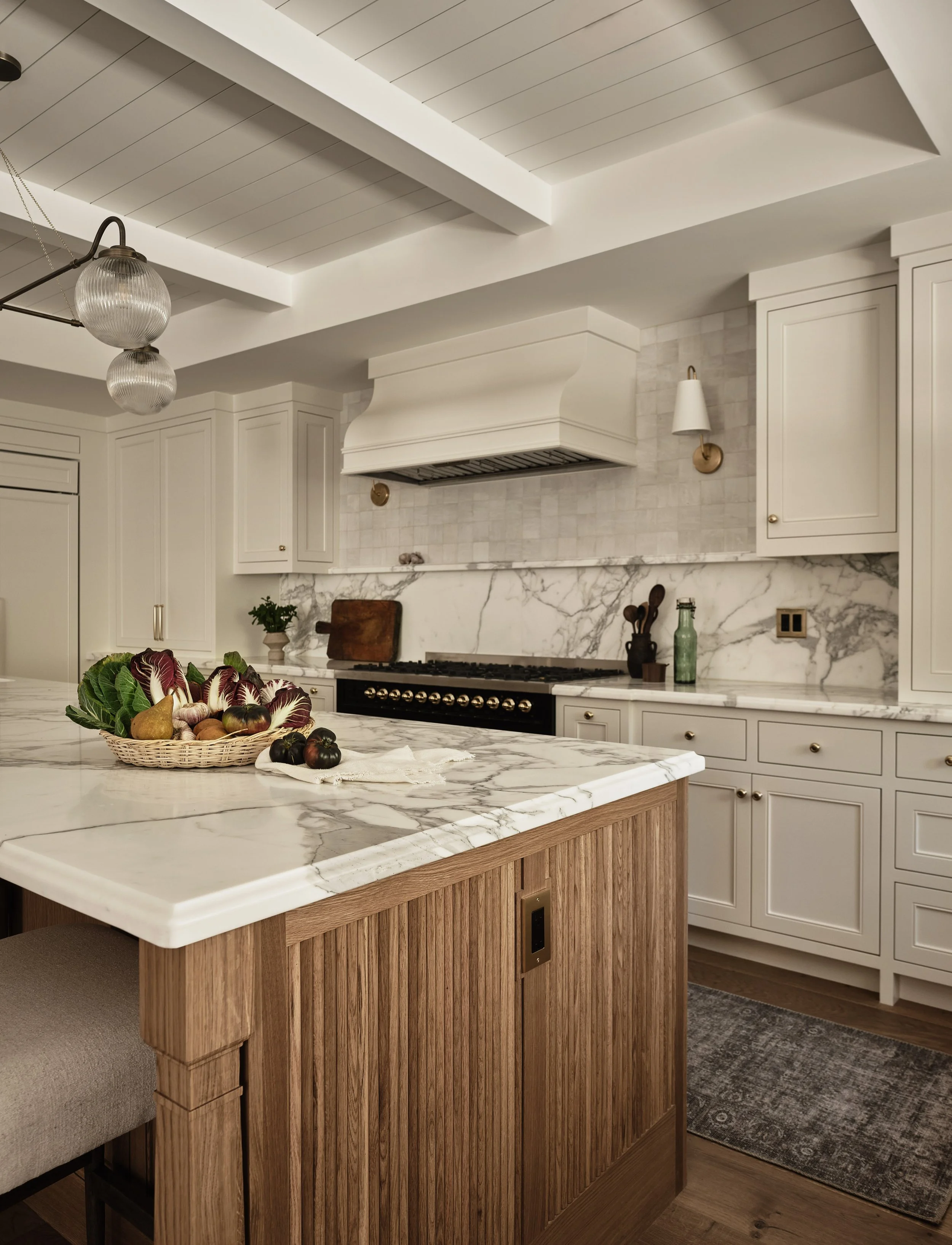 Detailed craftsmanship and natural materials showcased in this Addition & Full Home Remodel kitchen.