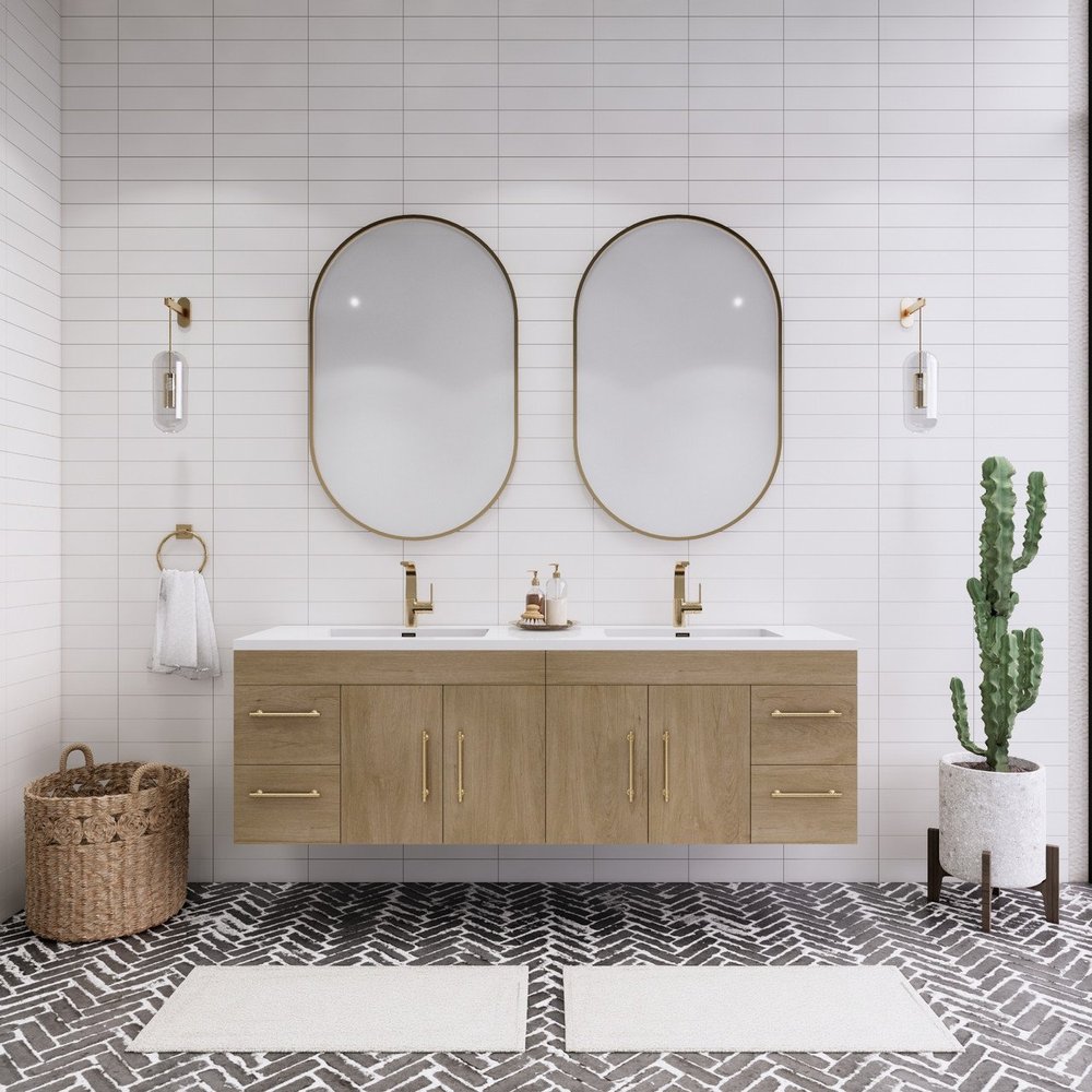 Floating Bathroom Vanities for Modern, Space-Saving Design — EDR Design ...