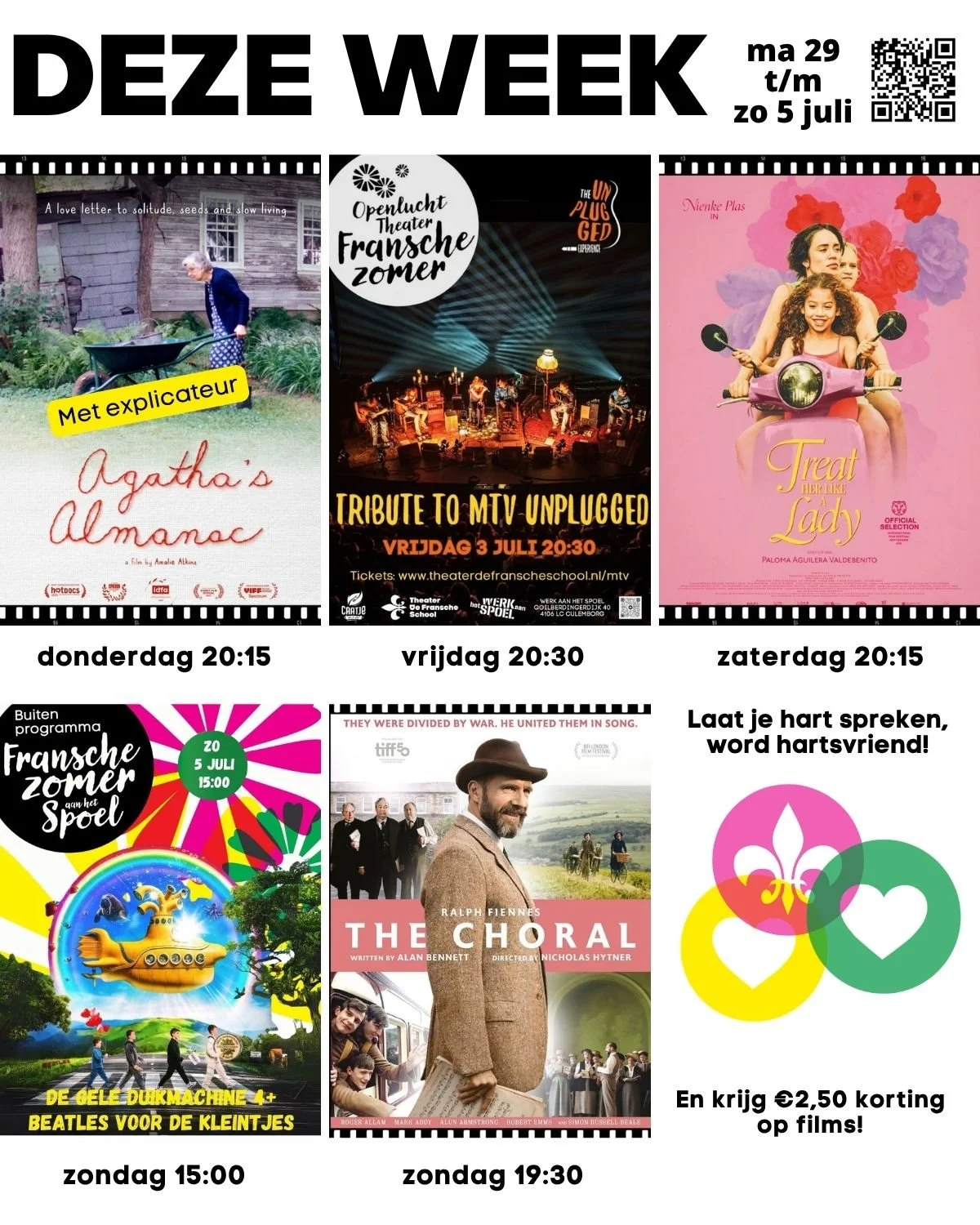 DEZE WEEK MA 29 JUNI t/m ZO 5 JULI 