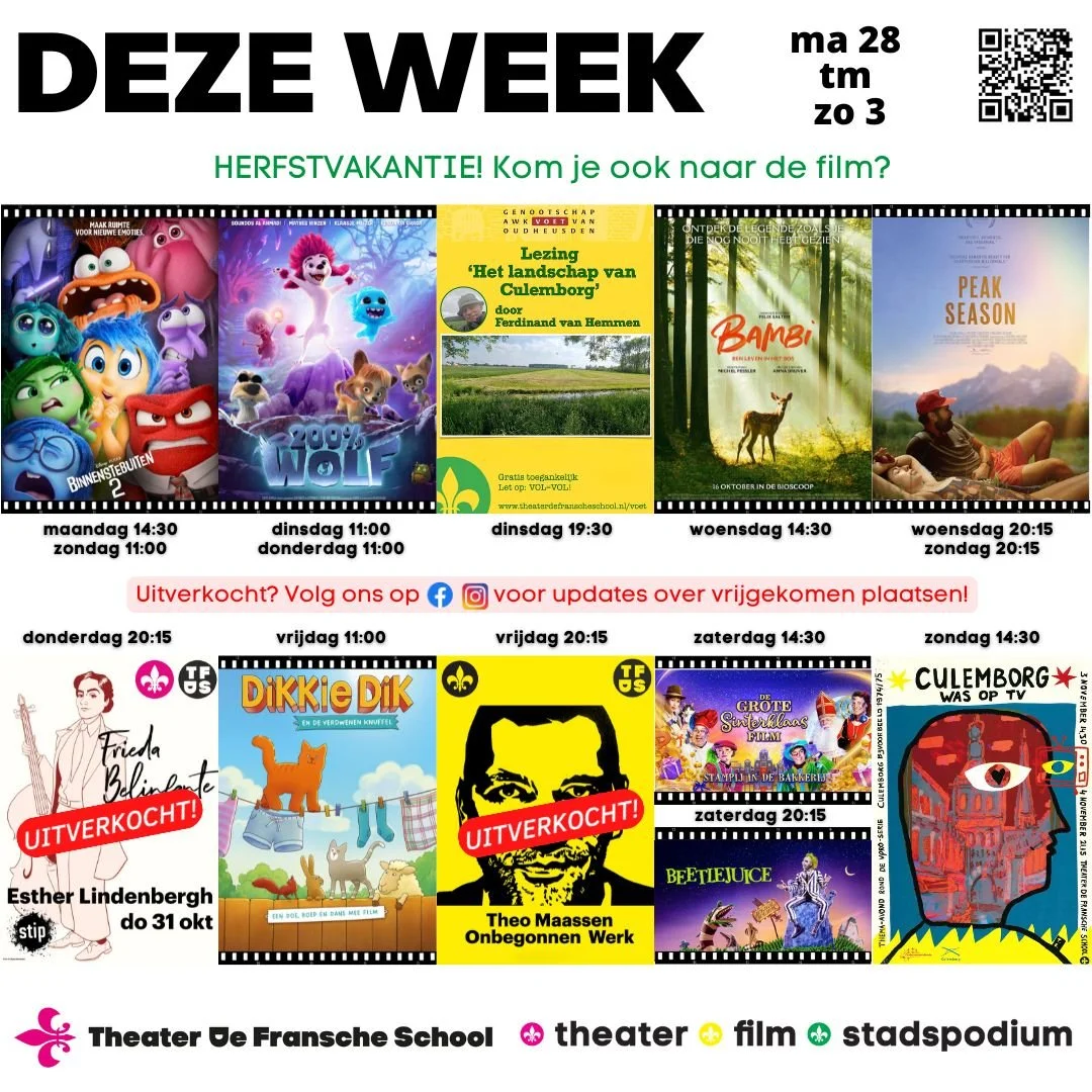 DEZE WEEK MA 28 - ZO 3 NOV 