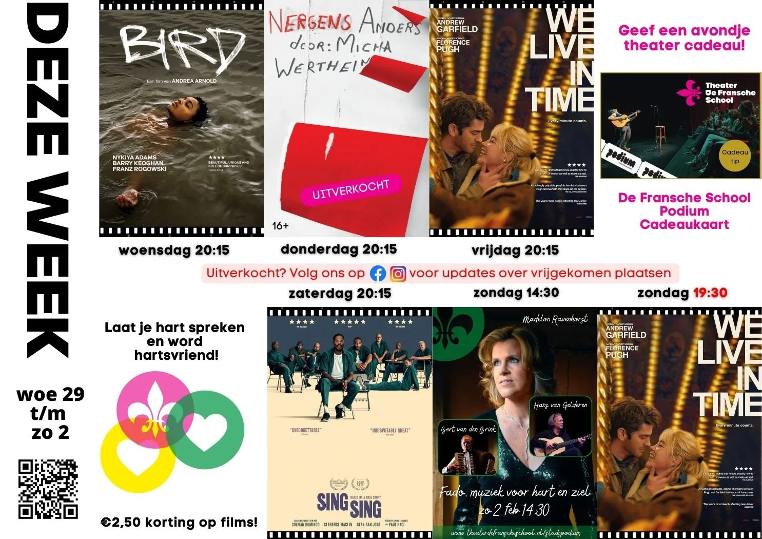 DEZE WEEK WOE 29 JAN - ZO 2 FEB
