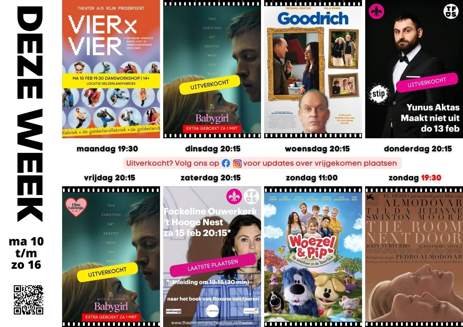 DEZE WEEK MA 10 - ZO 16 FEB 