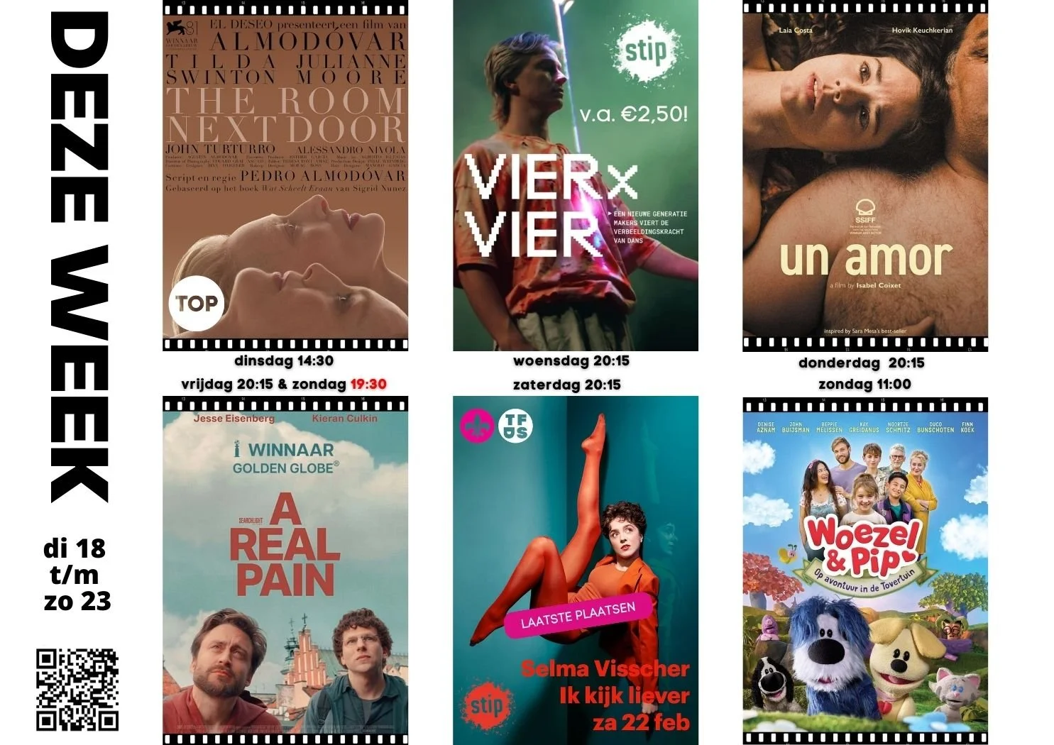 DEZE WEEK DI 18 - ZO 23 FEB 