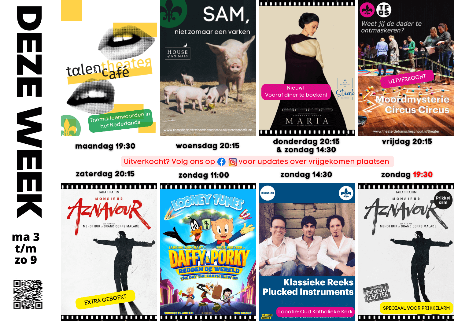 DEZE WEEK MA 2 - ZO 9 MAART