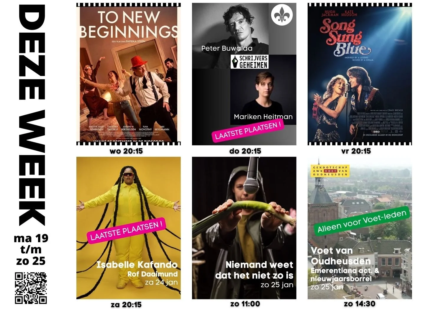 DEZE WEEK WOE 21 - ZON 25 JAN