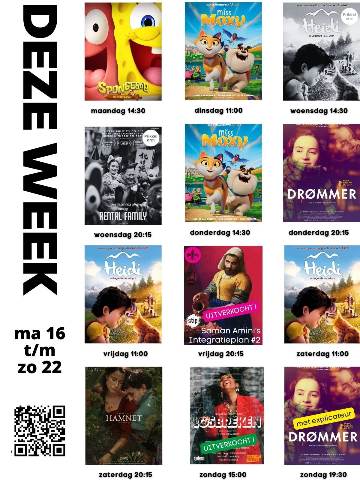 DEZE WEEK MA 16 - ZON 22 FEB 