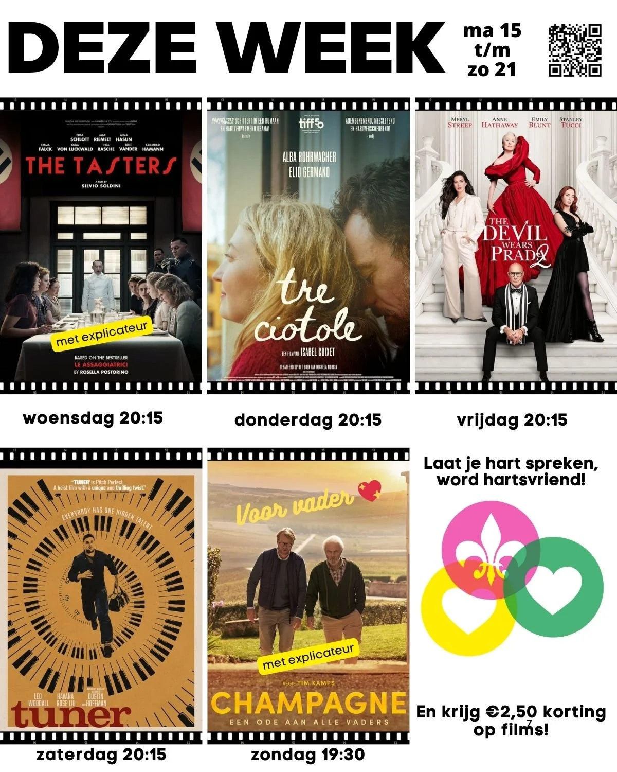 DEZE WEEK MA 7 t/m ZO 15 JUNI