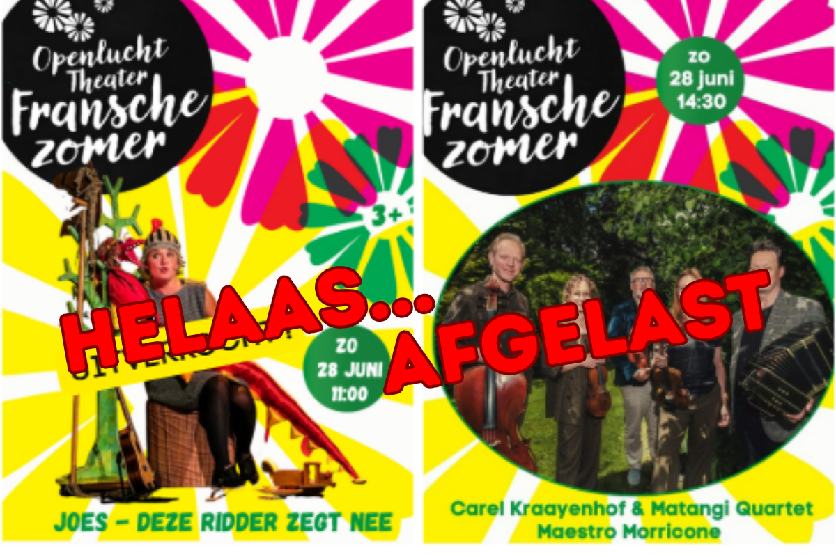 Helaas… afgelast