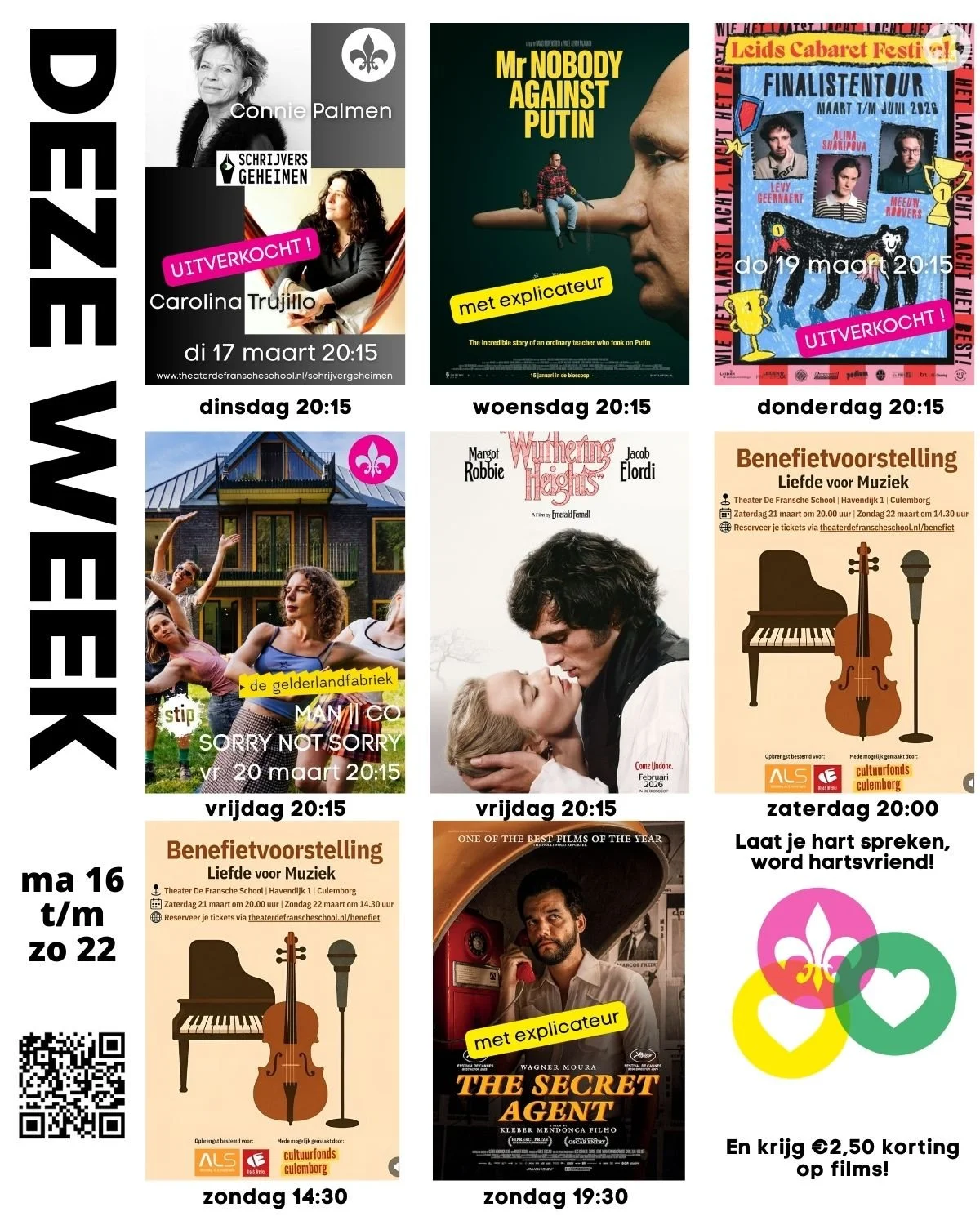 DEZE WEEK DI 17 - ZON 22 MRT 