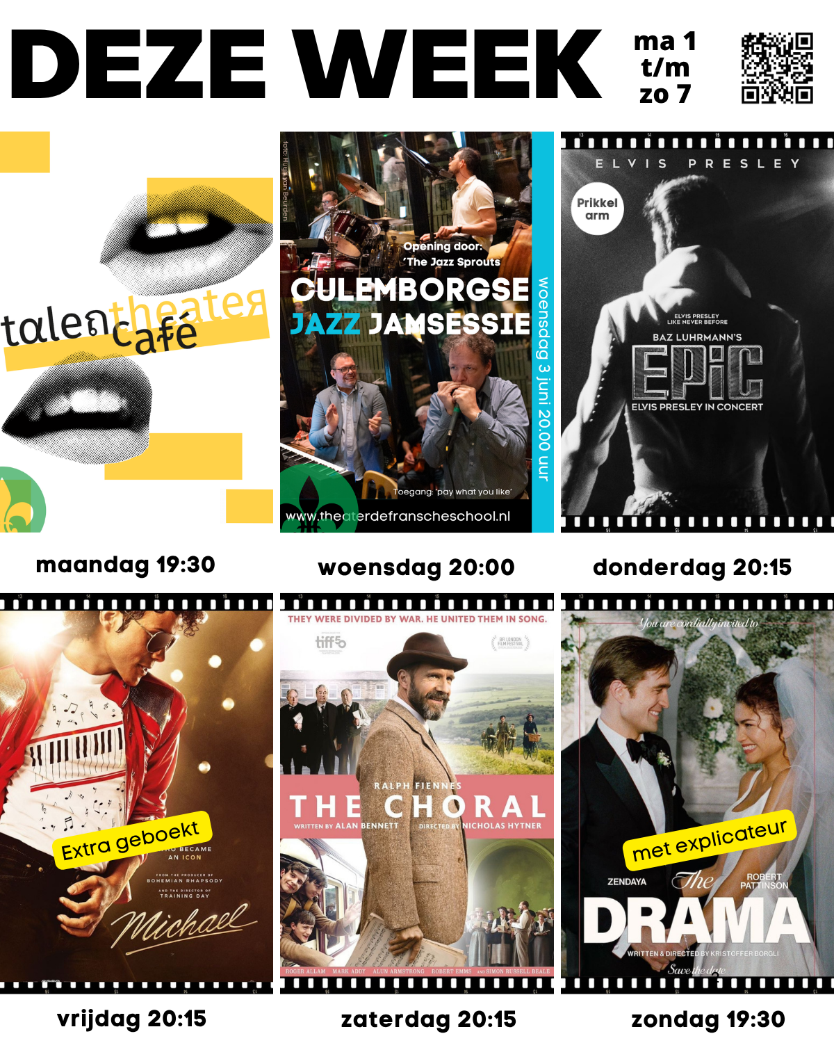 DEZE WEEK MA 1  t/m zo 7 juni