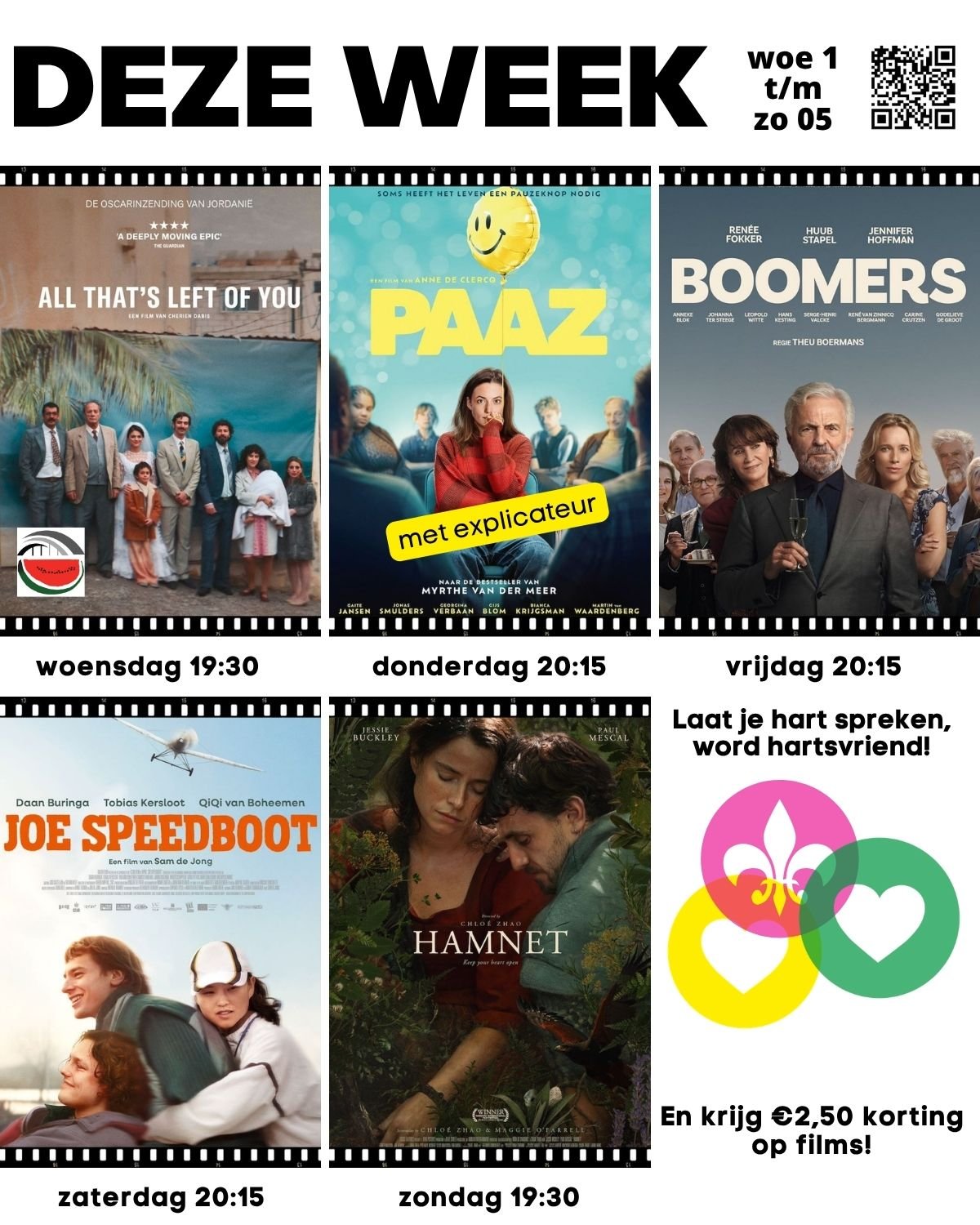 DEZE WEEK MA 30 MRT - ZO 5 APRIL