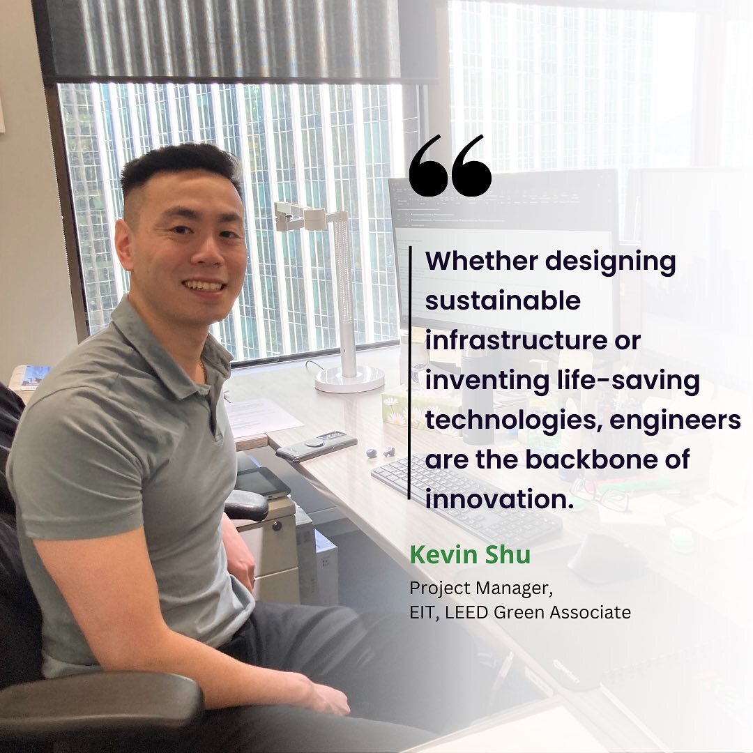 Throughout #NationalEngineeringMonth , our team has been engaging in dialogue that delves into our purpose and role as engineers. From a young age, Kevin Shu, AES Project Manager and EIT, has been fascinated with understanding how things work, which 