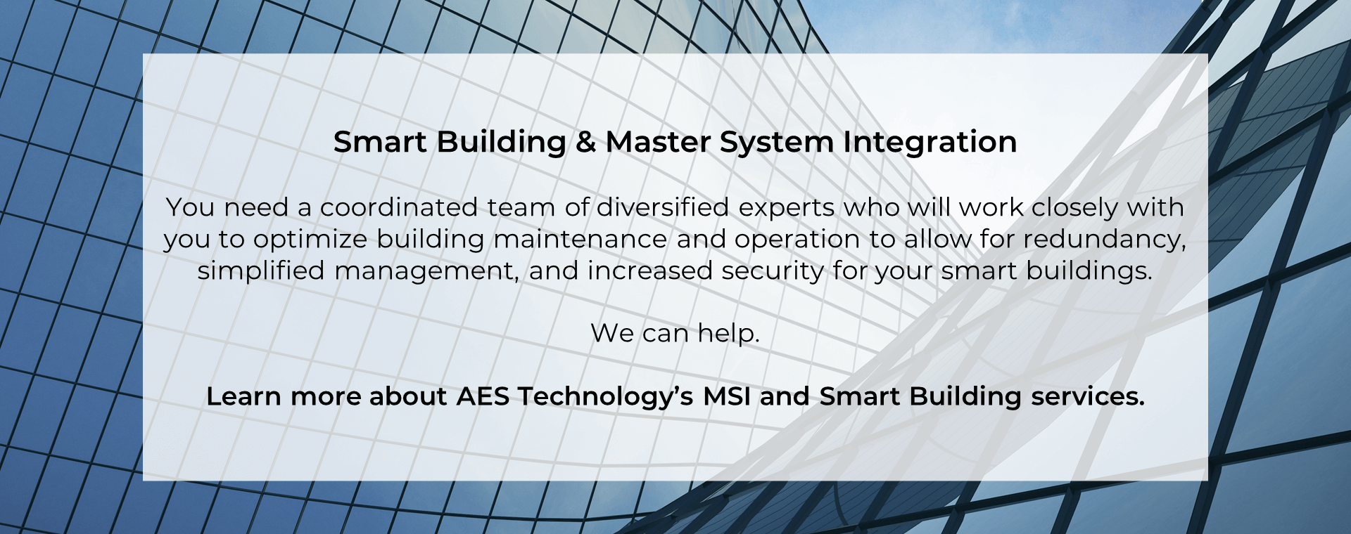 Transforming Your Smart Building — AES Engineering