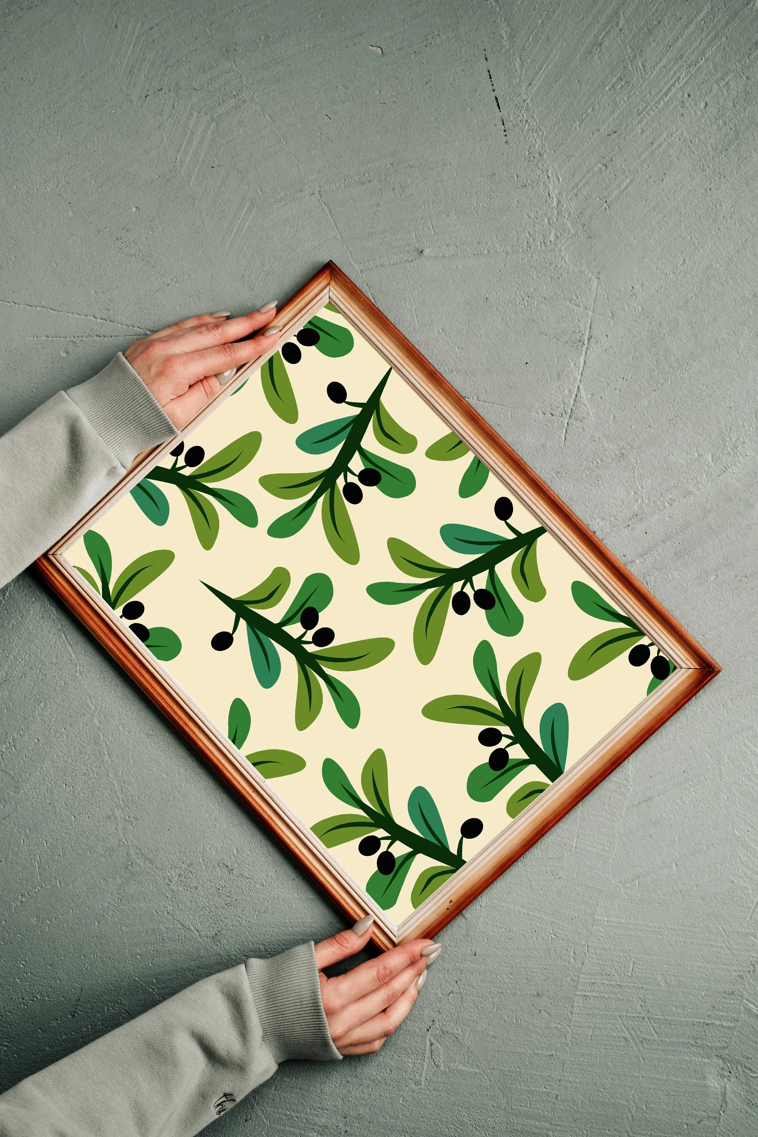 Olive print