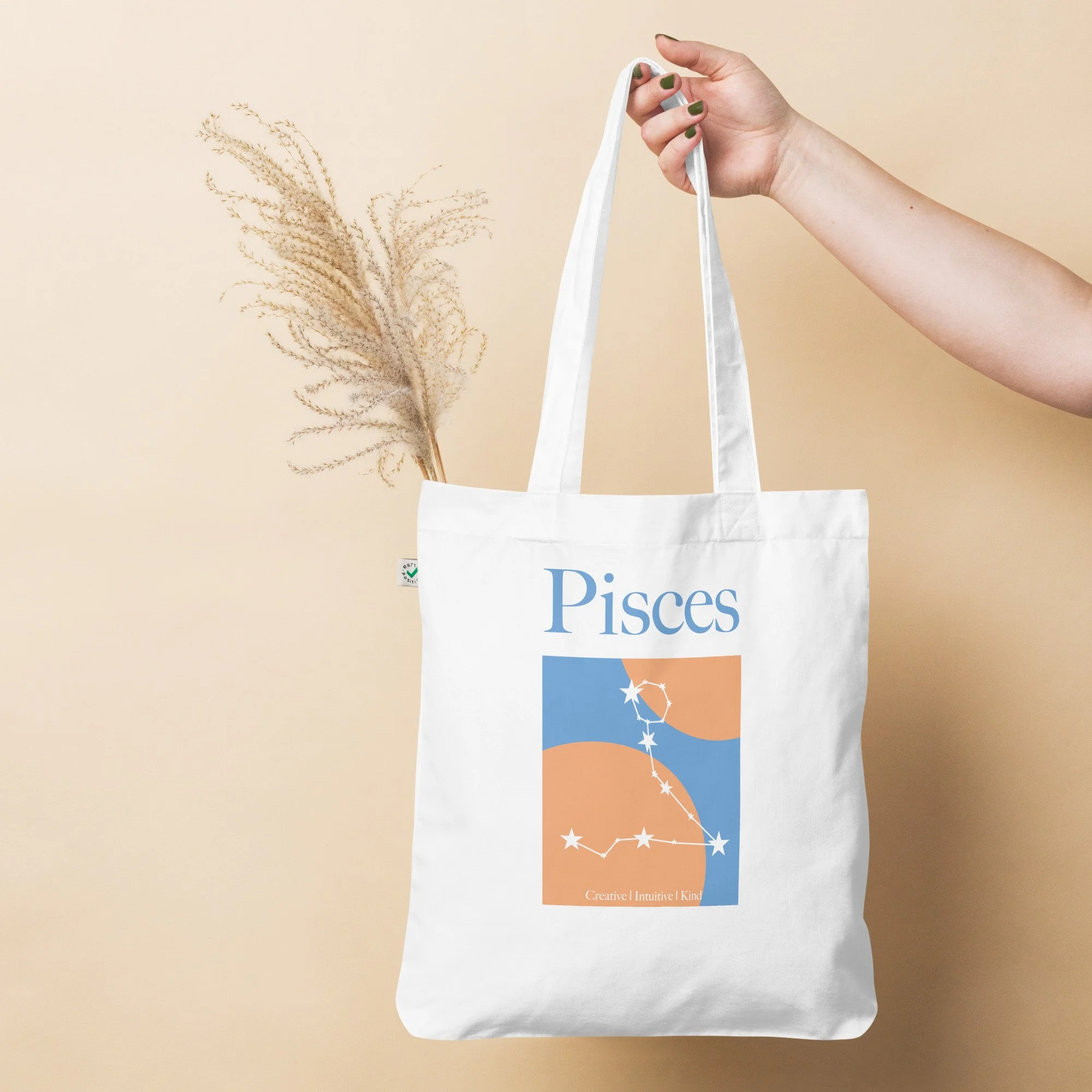 Organic Pisces tote bag