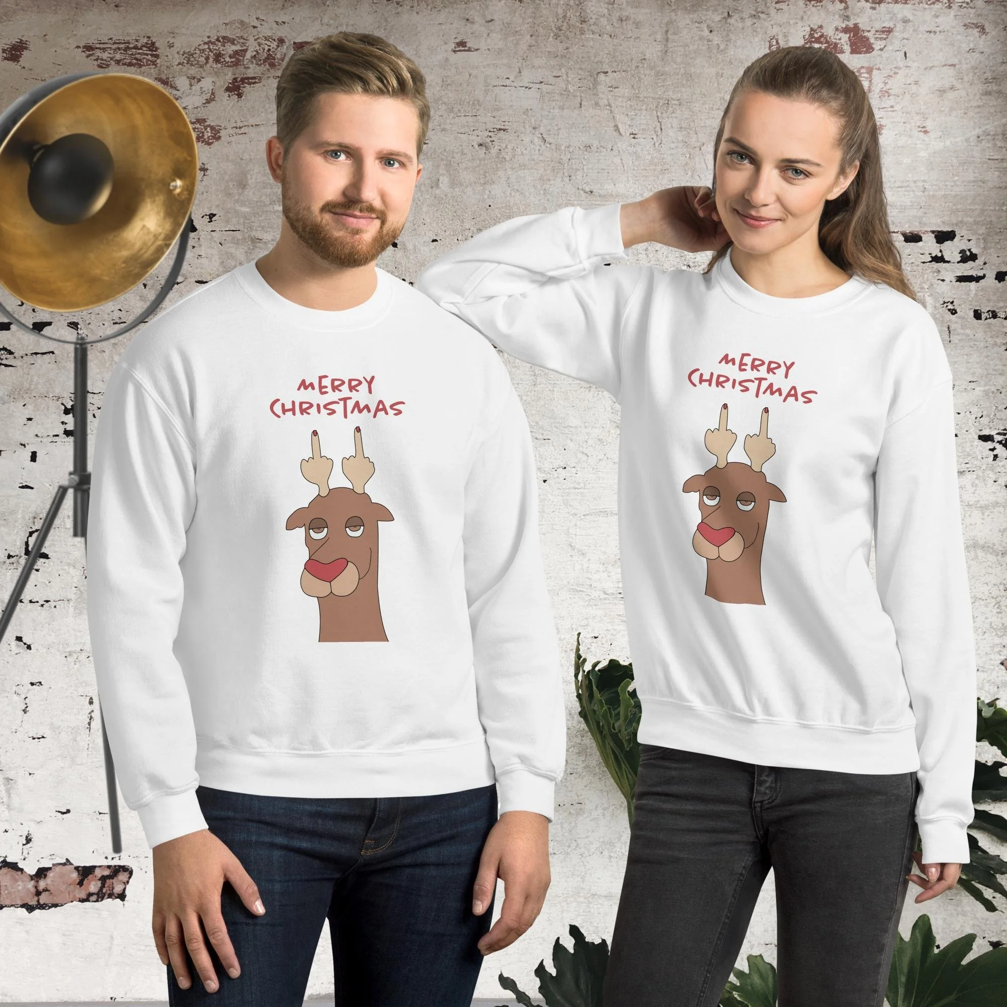 Funny Reindeer Christmas Jumper