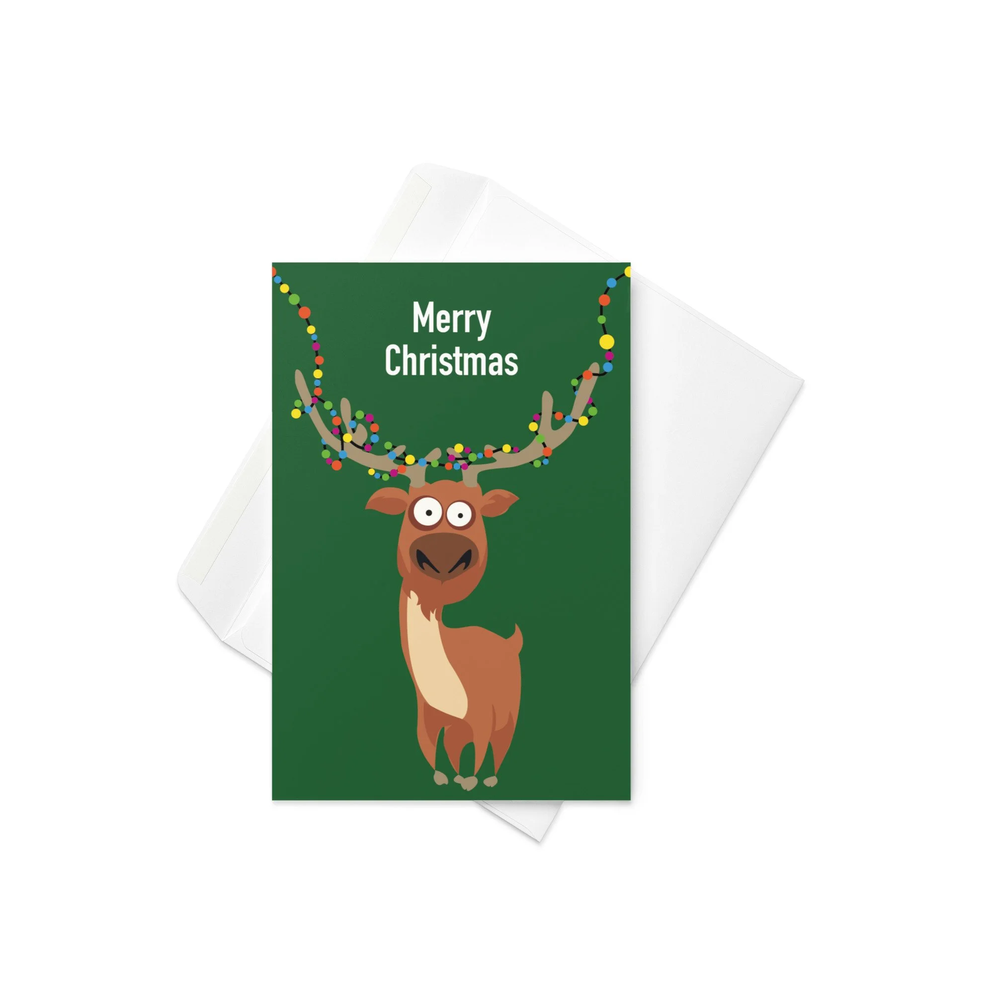 Merry Christmas funny reindeer card