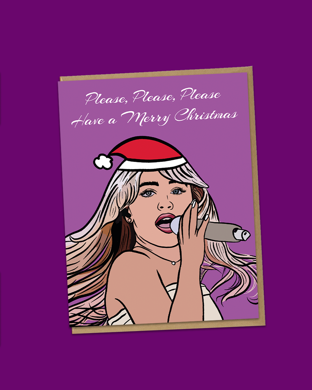 Sabrina Carpenter Christmas card