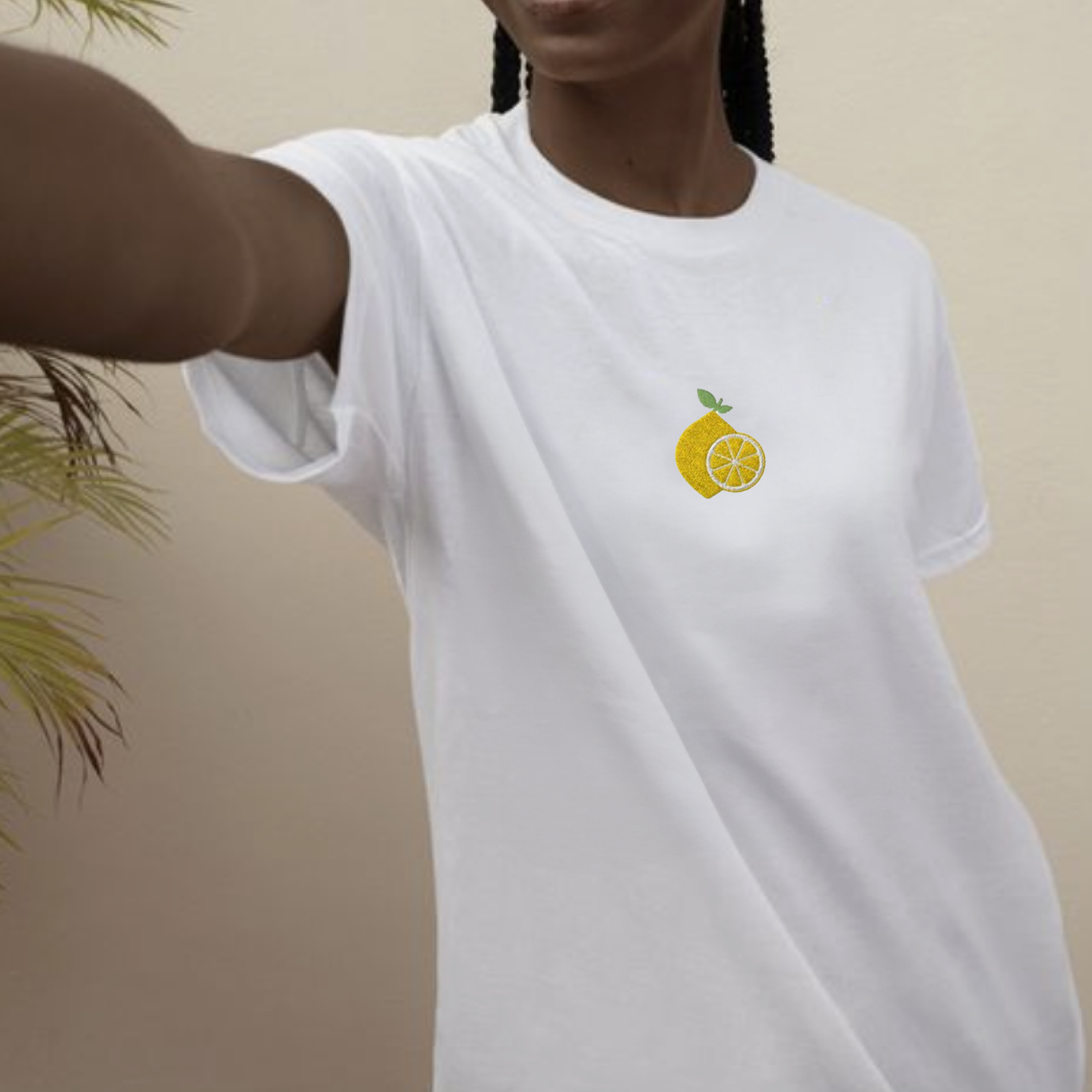 Lemons Embroidered t-shirt