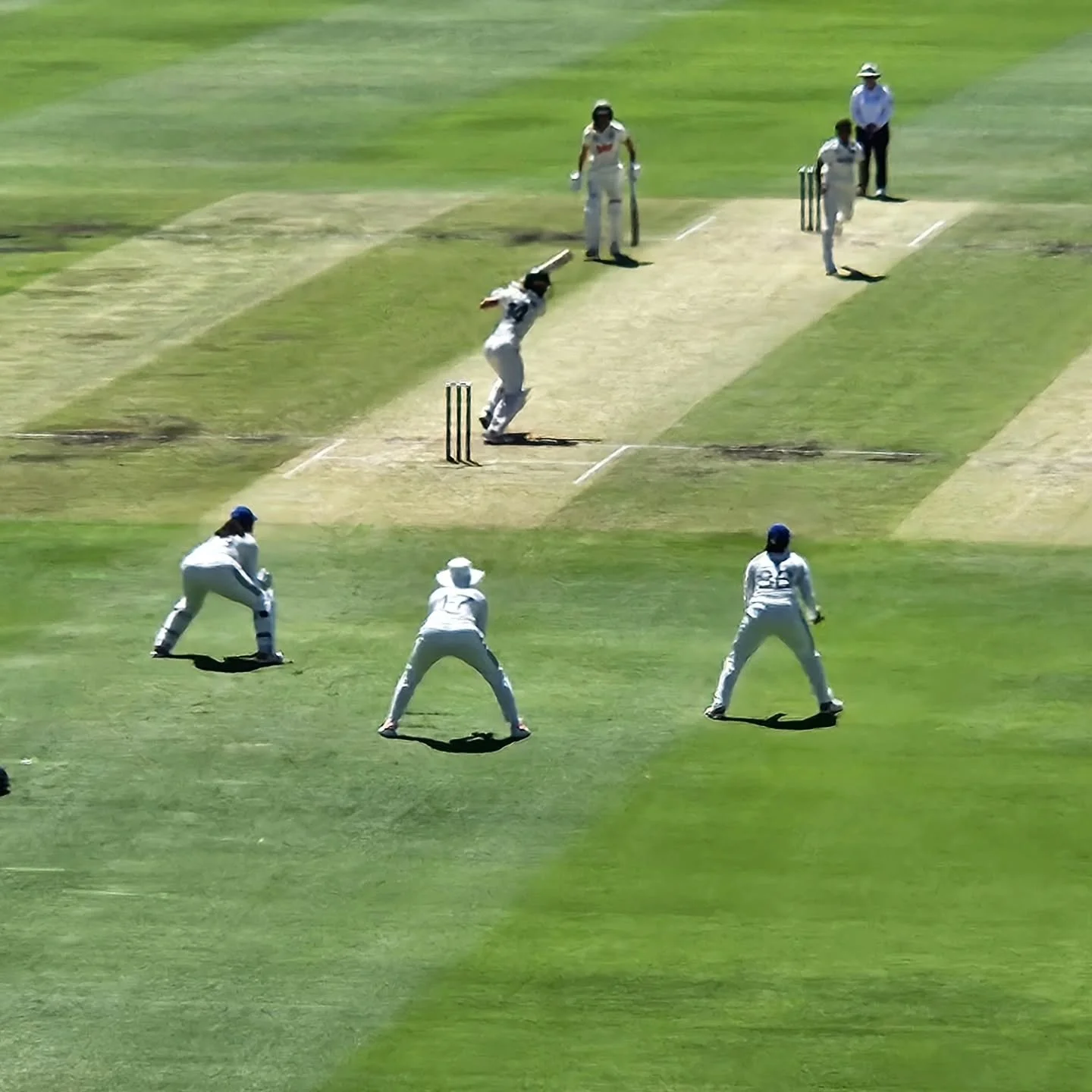 Ellyse Perry and Anabell Sutherland settling in at the WACA against India.

#perthlife #womenstestmatchcricket #australianwomenscricket #womenssport