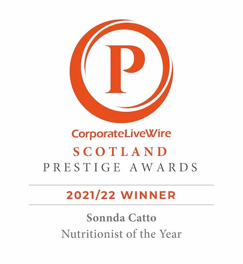 Sonnda Catto, Nutritionist of the Year Scotland, Prestige Awards 2021