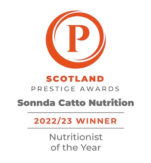 Sonnda Catto, Nutritionist of the Year Scotland, Prestige Awards 2022
