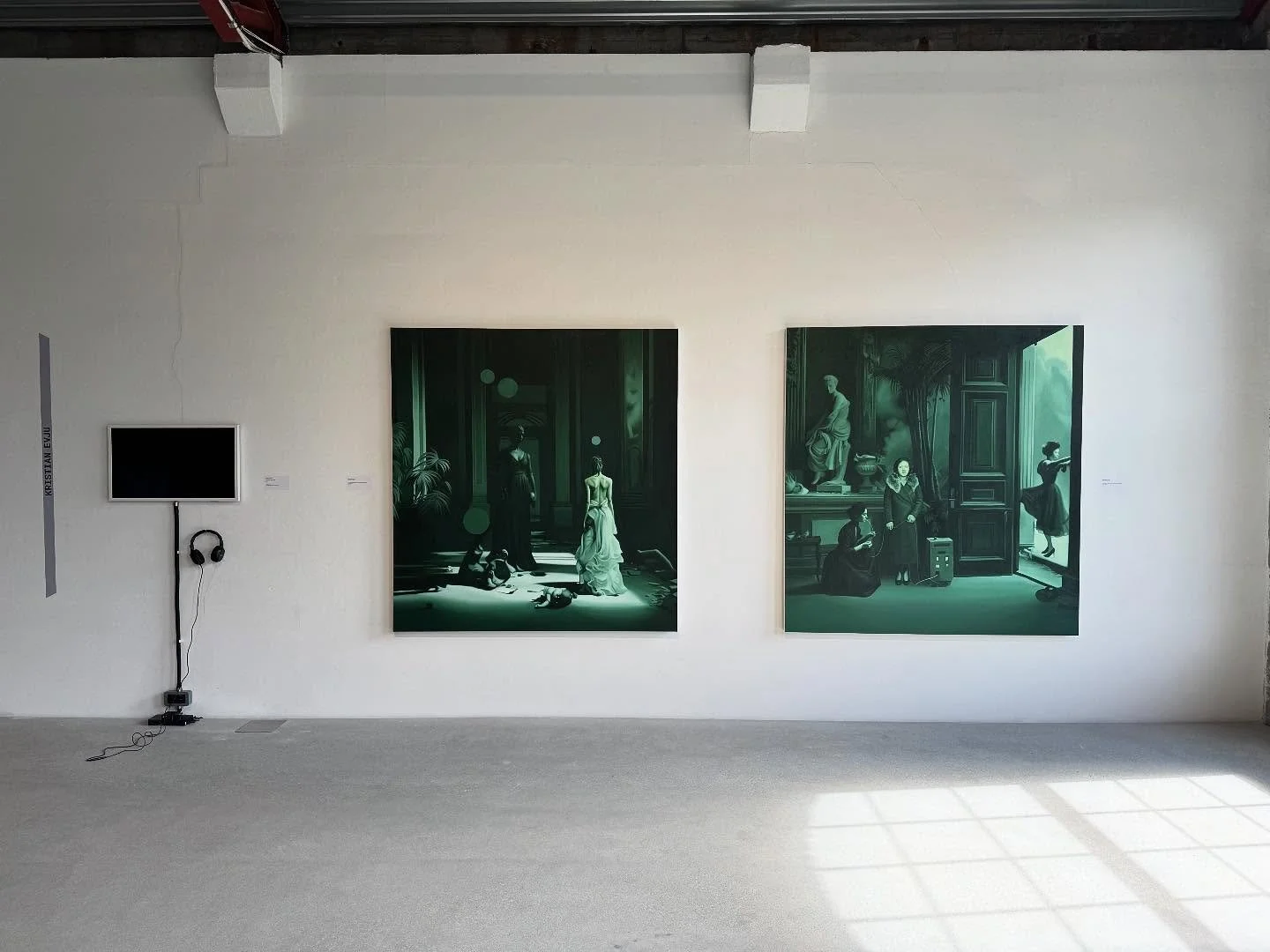 Wonderful to be part of Rolling, Action&hellip; Paint! at @vestfossen_kunstlaboratorium - here are a few installation shots of my two paintings in the exhibition. Curated by @paulcareykent and @jari_lager