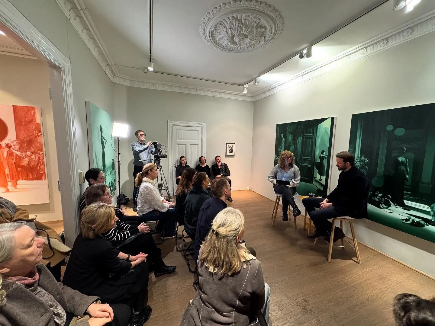 Thanks to everyone who came to the artist conversation at @gallerisemmingsen last night. The talk was moderated brilliantly by Nina Bjerch Andresen @bjercha and introduced by gallery director Astrid Hilde Semmingsen. The conversation was filmed, and 