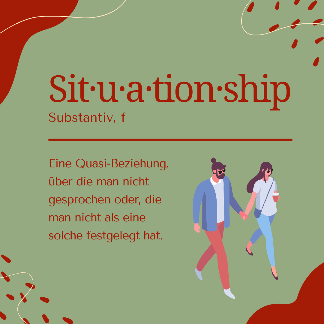 Illustration zum Dating-Begriff Situationship