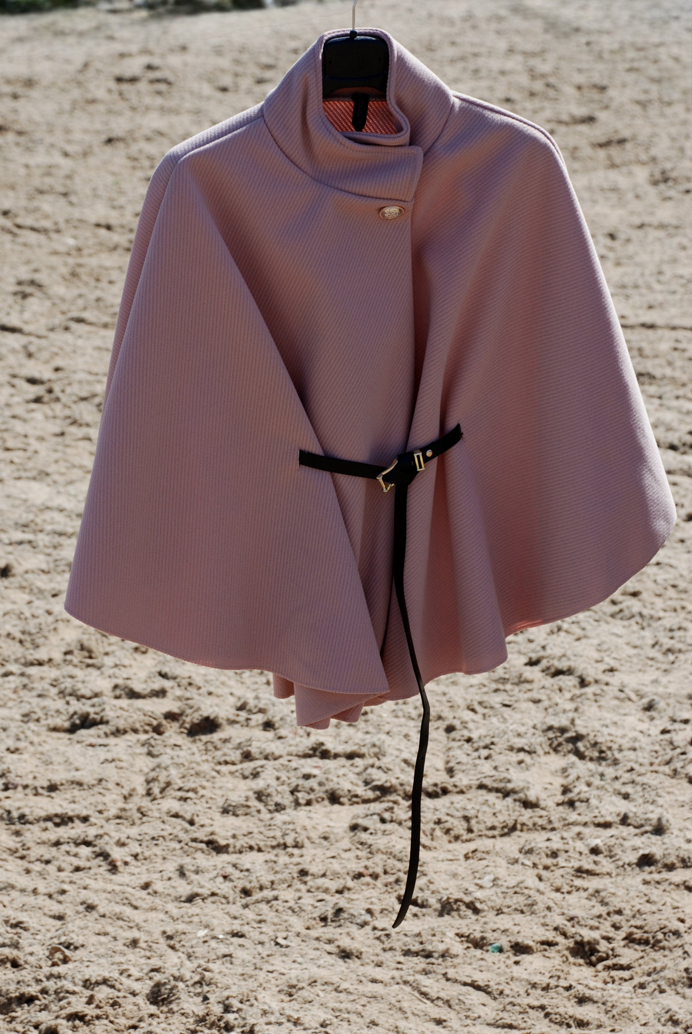 Blush Belted Cape