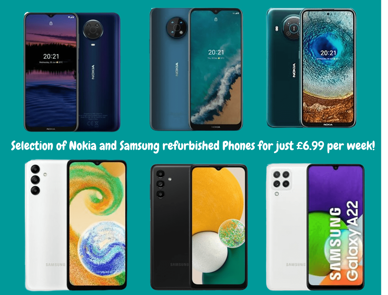 Refurbished Nokia and Samsung Phones — hiya!