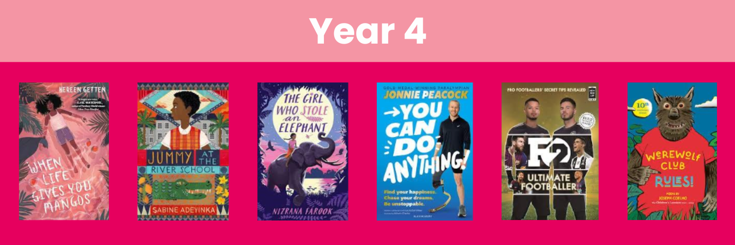 Year 4 reading texts selected to promote diversity, inclusion and representation in primary literacy.