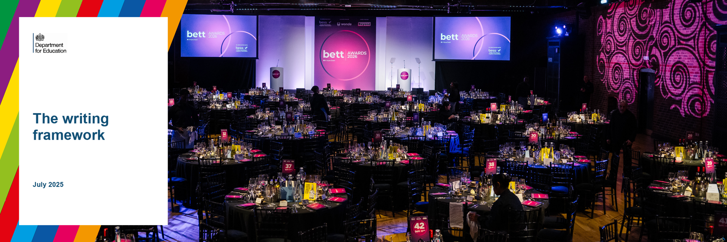 Department for Education Writing Framework 2025 linked to BETT Award-winning Ready Steady Write approach